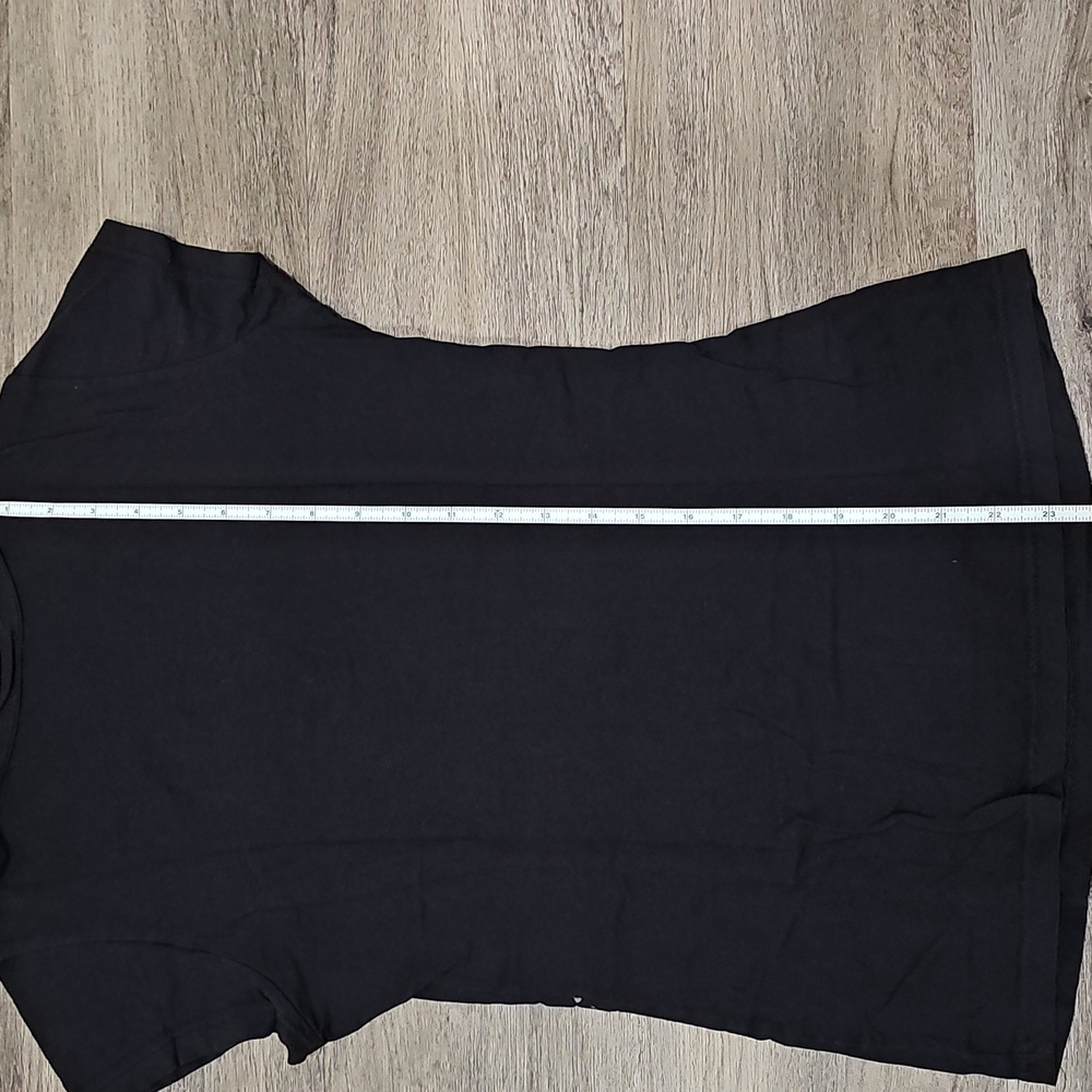 Black Graphic Tee, Peace, Wet Seal Y2K Made In USA, S or Juniors L - Picture 5 of 5